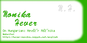 monika hever business card